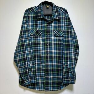 Eddie Bauer Travex Men’s Plaid Travel Shirt Quick-Dry Button Up Size XL